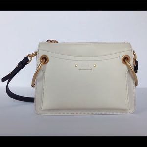 Chloe Small Roy crossbody shoulder bag Cream White
